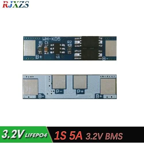 1S 5A 3.6V LiFePO4 BMS/PCM/PCB battery protection circuit board for 1 Packs 18650 Battery Cell