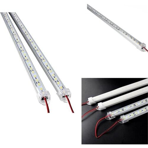 2 Pcs Aluminum Alloy Rigid LED Strip Rod Light Waterproof 12V 50CM