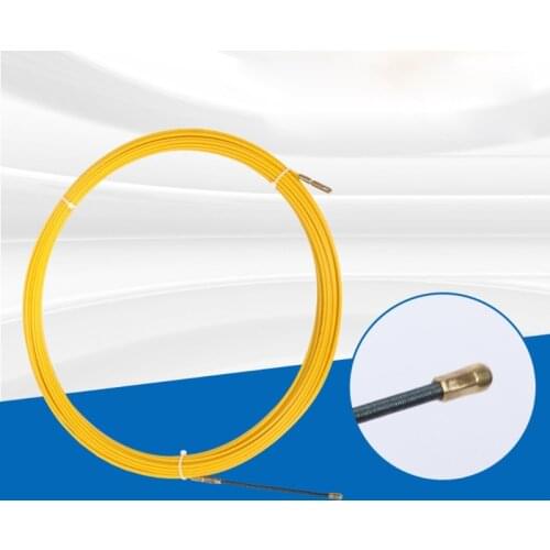 5/10/20/30m Cable Puller Fish Tape Reel Puller Fiberglass Metal Wall Wire Conduit For Telecom Electrical 3/4/6mm