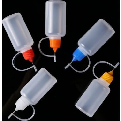 5Pcs 10/20/30/60Ml Needle Tip Bottles Can Be Glue Applicator Paint Childproof Cap Dropper Eye Liquid Empty Applicator Bottles