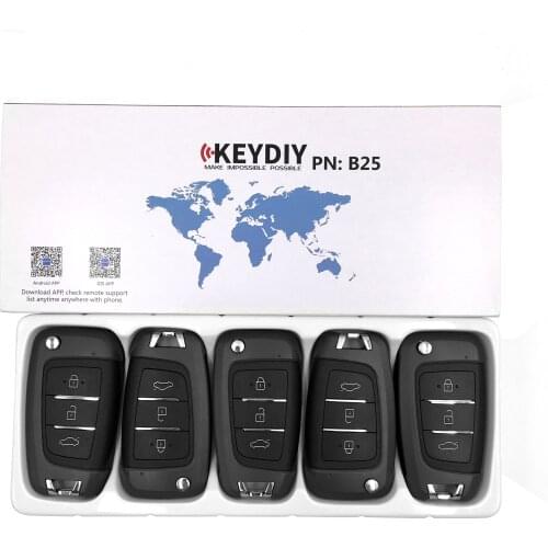 5PCS Multi-functional Universal Remote Key for KD900+ URG200 KD-X2 NB-Series KEYDIY NB25 KD remote