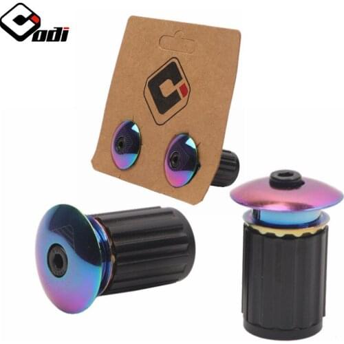 American ODI Handle Plug Mountain Highway Bike Bar End Ultra-Light Aluminum Alloy Electroplating Color Chrysanthemum Handle