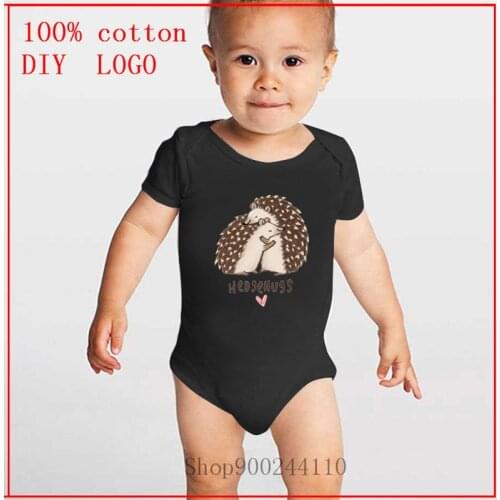Designs Newborn Hedgehugs hedgehogs romance,heart Baby Bodysuit Summer Boys Girls Jumpsuit Short Sleeved Clothes Infant Outfits
