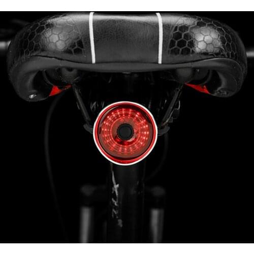 ZTTO Smart Bicycle Rear Light Auto Start/Stop Brake Sensing IPx6 Waterproof USB Charge Cycling Tail Taillight Bike LED