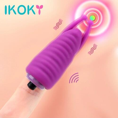 IKOKY Clitoris Stimulation Finger Sleeve Vibrator G-Spot Massage Sex Toys For Woman Female Masturbator Vagina Bee Tentacles