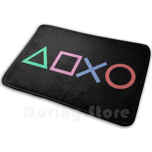 Classic Playstation Icons Carpet Mat Rug Cushion Soft Synthwave Retrowave Dreamwave Minimal Rad Retro Neon Vintage