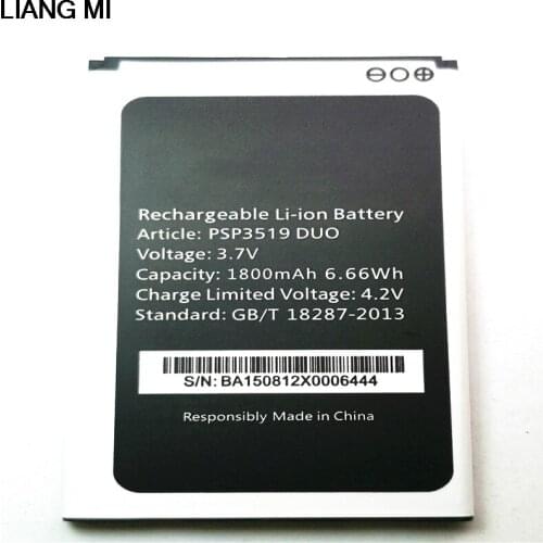 New 1800mAh PSP3519 DUO Replacement Battery for Prestigio Wize K3 PSP3519 DUO Cell Mobile Phone with phone stander