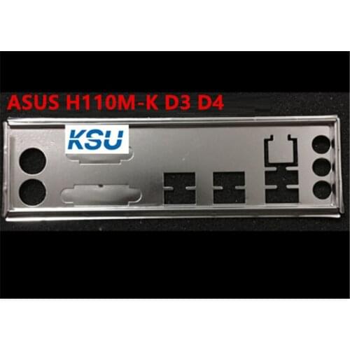 New I/O shield back plate bracket of motherboard for ASUS H110M-K D3 D4 Baffle Back plane Backplane free shipping