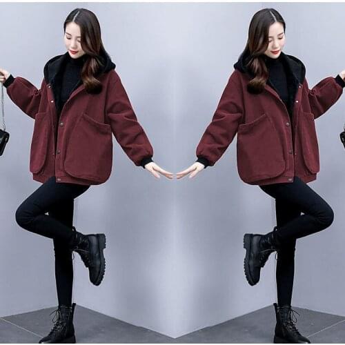 Lining Jacket Women 2021 Spring And Autumn Windbreaker Hooded Plus Size 4XL Blouse Coat Baseball Uniform Female Outwear A52