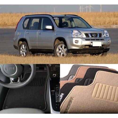 4pcs Premium Auto Fabric Nylon Anti-slip Floor Mats Carpet For Nissan X-Trail 2007-2013