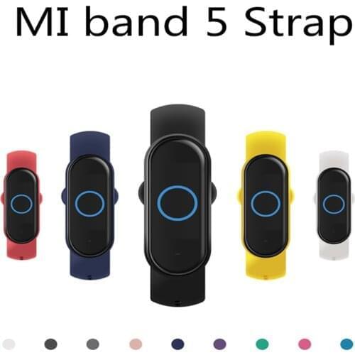 Bracelet for Xiaomi Mi Band 5 Sport Strap watch Silicone wrist strap For xiaomi mi band 5 bracelet Miband 5 Strap