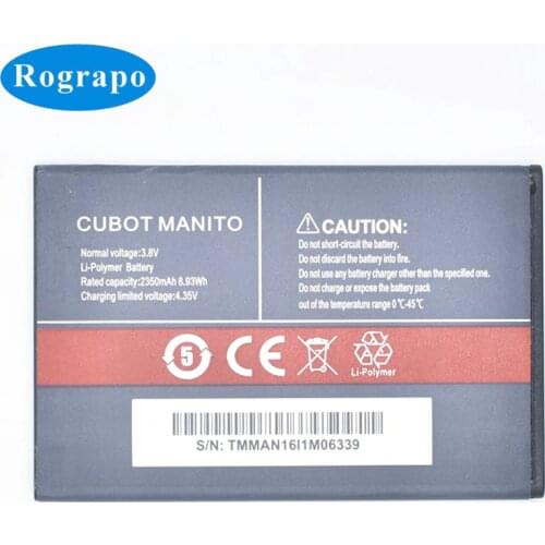 New 3.8V 2350mAh Replacement Battery Bateria Batterie For CUBOT MANITO Mobile Phone Batteries
