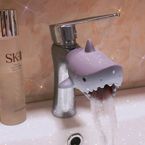 Shark Faucet Extender Water Saving Help Children Wash Hands Device Bathroom Kitchen Accessories Sink Faucet Extension Baby Care