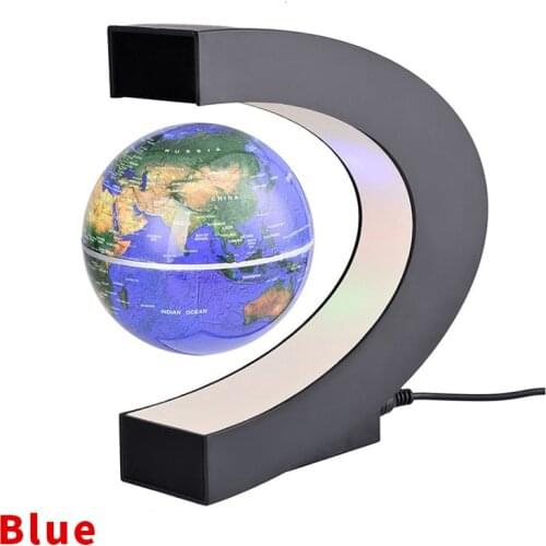 Decoration Magnetic Levitation Floating Globe World Map 3 inch anti gravity globe LED Light Christmas children novelty Gift Xmas