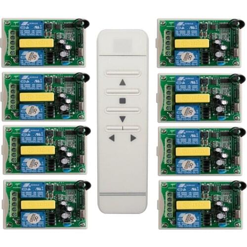 Ac 220 v 433mhz intelligent digital RF wireless remote control switch system for projection screen/garage door/blinds
