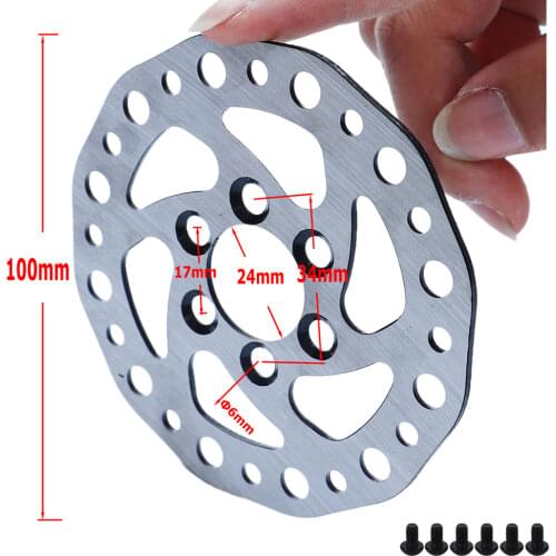 Universal 6 holes 100mm brake disc for Electric scooter on behalf of driving electric car