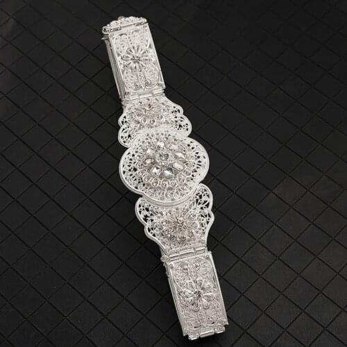 Vintage lady engraved gold metal belt belted chain Turkish royal wedding jewelry