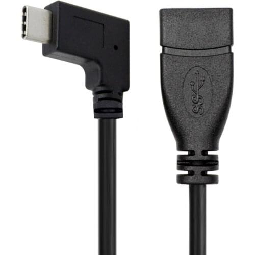 Xiwai 90 Degree Right Angled USB-C USB 3.1 Type C Male to A Female OTG Data Cable High Quality for Tablet Mobile Phone Cablecc