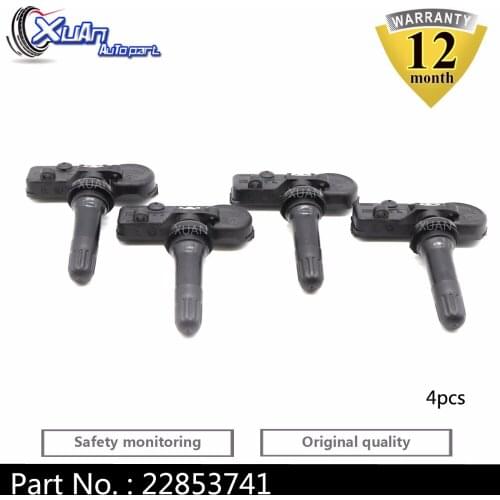 XUAN 4 PCS Tire Pressure Monitor Sensor TPMS 315 MHz For Buick Cadillac Chevy GMC 22853741