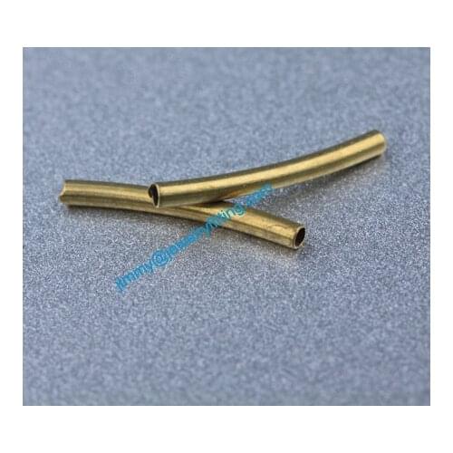 Jewelry findings Raw Brass matel spacer tube beads Pave tube beads tube Bar 1.2*12mm