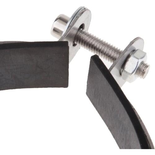 Stainless Steel Motorcycle Exhaust Pipe Muffler Holder Clamp for 110mm Diameter