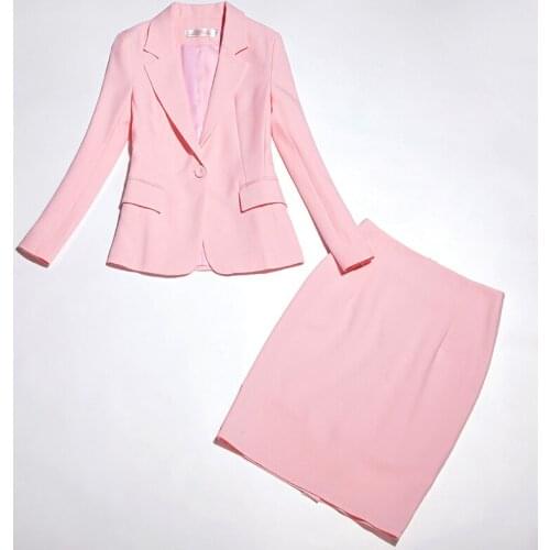 Womens suit professional suit suit temperament female new style fashion commuting suit skirt two-piece skirt suit
