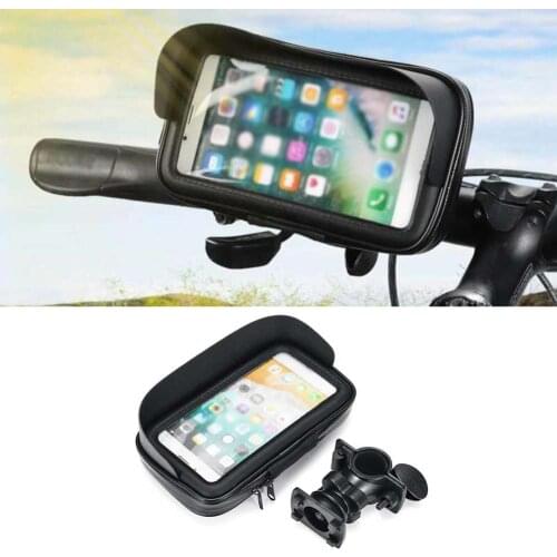 1pc Universal Motorcycle Handlebar Holder Mount Bag Case Waterproof Accessories For Mobile Phone GPS