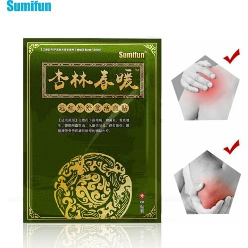 128Pcs/Lot Sumifun Pain Relief Patch Chinese Traditional Medical Arthritis Rheumatism Plaster Knee Joint Back Pain Relieving