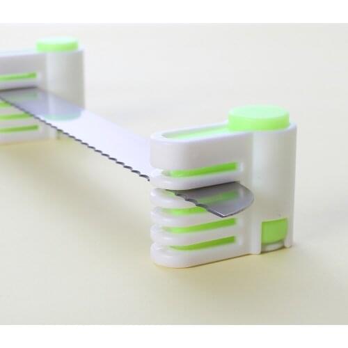 2pcs/set 5 Layers DIY Cake Bread Cutter Leveler Slicer Cutting Fixator Tools cake decorating tools For Kitchen 52036 Gift