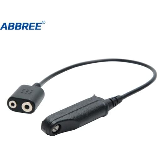 Walkie Talkie Adapter for Baofeng Waterproof UV-XR UV-9R Plus K-Head 2 Pin Walkie Talkie to UV-5R UV-82 888S UV-S9 Headset Speak