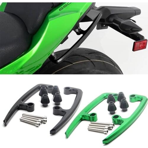 Motorcycle CNC Aluminum Rear Grab Bars Seat Pillion Passenger Rail Handle Armrest Arm Rests For Kawasaki Z650 2017 2018