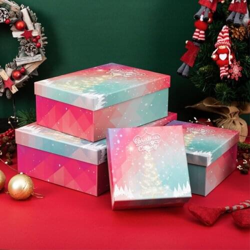 AVEBIEN christmas gift box packing clothes perfume Hat Scarf gift packaging box cajas de carton new Year navidad gift box bag