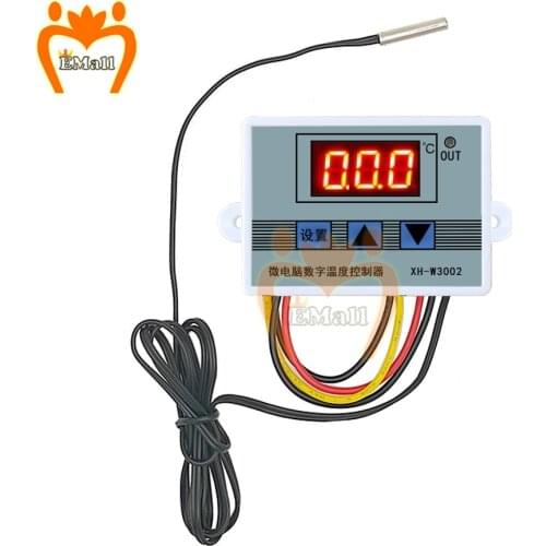 10A 12V 24V 220V 110V AC Digital LED Temperature Controller W3001 W3002 Incubator Cooling Heating Switch Thermostat NTC Sensor
