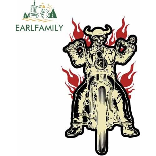 EARLFAMILY 13cm x 7.5cm for The Wildfire Motorcycle Car Stickers Vinyl Window Laptop Family Decal Waterproof Graffiti Sticker
