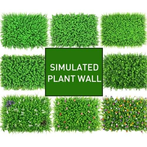 Artificial Grass Green Planting Wall Simulated Plant Wall Decoration Living Room Background Flower Eugali Plastic Lawn Balcony