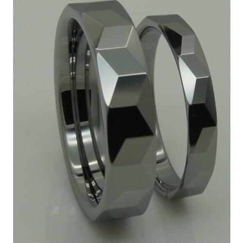 5.5mm classic facet women/girl hi-tech scratch proof wedding tungsten ring 1pc