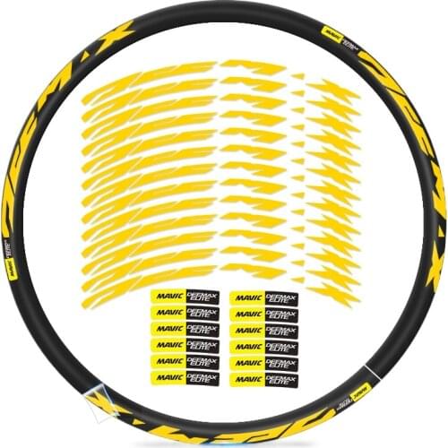 MAVIC DEEMAX ELITE MTB wheel set sticker Mountain bicycle wheel decals bike stickers for two wheels decals MTB rim stickers