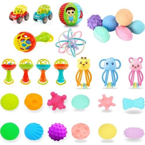 Children Ball Textured Multi DevelopTactile Senses Toy Baby Touch Hand Teether Ball Training Massage Soft Stress Balls