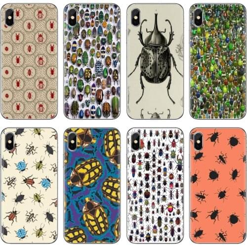 Soft Shell Case For Samsung Galaxy A10 A30 A40 A50 A60 A70 a12 a31 a41 a51 a71 a20e a21s M30 Beetles Insects Entomology Collage