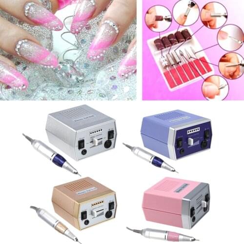 8 Types Profession Electric Nail Art Drilling Pen Suit Manicure Pedicure Tools Machine Accessories Set Kit Nail Salon Home Tools