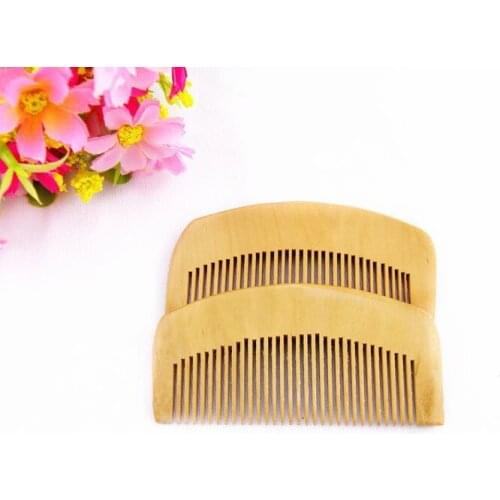 2pcs/set 9*5cm Nature Color Wooden Travel Pocket Women Men Kids Professional Flat Hair Brush And Comb Kit