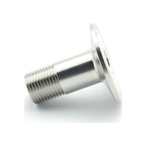 1" NPT Male Thread x 50.5mm Ferrule OD 304 Stainless Steel Sanitary Connector Pipe Fitting For Homebrew Fit 1.5" Tri Clamp