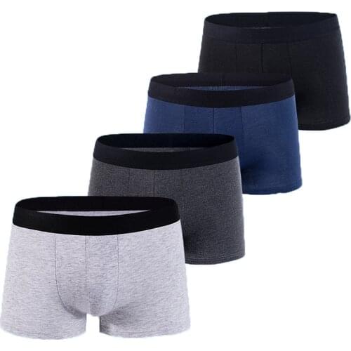 New Mens Cotton Underwear Mens Boxers Shorts U convex design Sweat-Absorbent Mens Sports Underpants Fork Factory Wholesale