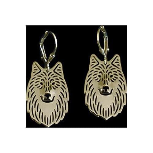 New Unique Romantic Gold Silver Color Wolf Drop Earrings Wholesale Animal Earrings For Women Girl Aros