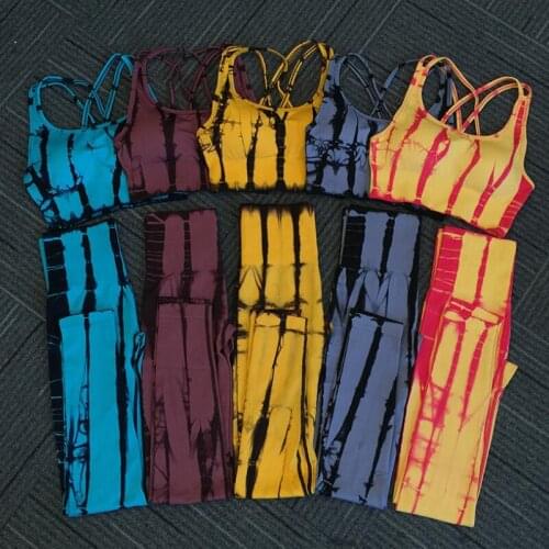 New style High waist seamless leggings Pants Women yoga set fitness clothing sports clothesgym suits sports Bra 2pcs sports suit