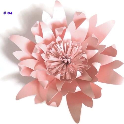 20CM Thick Cardstock Rose DIY Paper Flowers For Wedding & Event Backdrops Decorations Baby Nursery Wall Decor Video Tutorials
