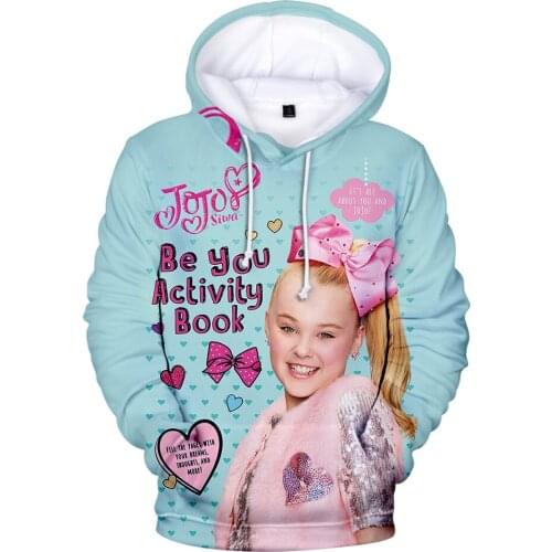Popular 3D Printed JOJO SIWA Hoodies Men Women Sweatshirts Fashion Autumn Hip Hop Long sleeve Pullovers Casual Girls Tracksuits