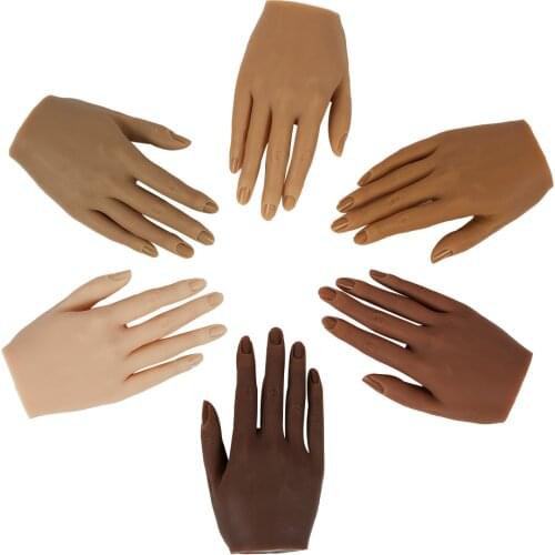 Nail Art Practice Hand Model Real and adjustable