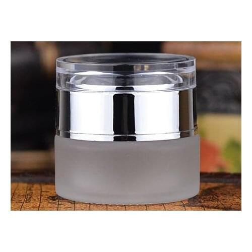 20g/20ml Transparent empty cosmetic cream jar bottle Acrylic cream bottle cap/Sub bottle/cosmetics Bottle glass 100pcs/lot
