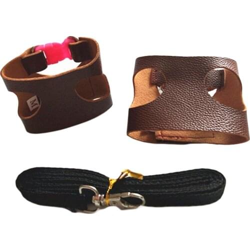 Split Vest Type Squirrel Small Pet Traction Rope Hamster Harness Artificial Leather Chest Strap Small Animal Pet Walking Lead